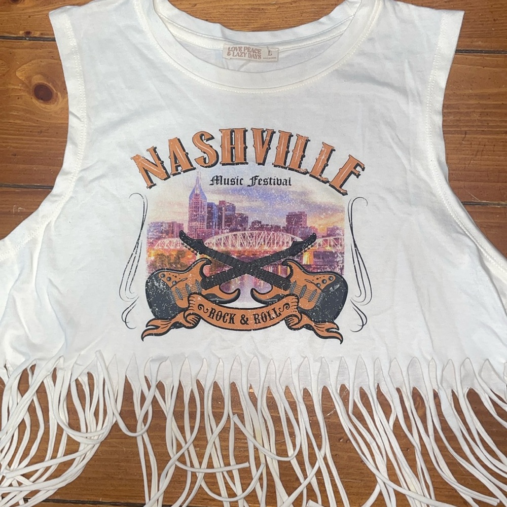 NWT Nashville Music Festival Cut Shirt